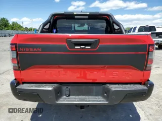 2024 Nissan Frontier S with VIN 1N6ED1EK9RN630171, listed as a Copart auction lot 57525205 with 13,874 mi miles and Salvage title. Bid and sale history available at DreamBid. Image 6.