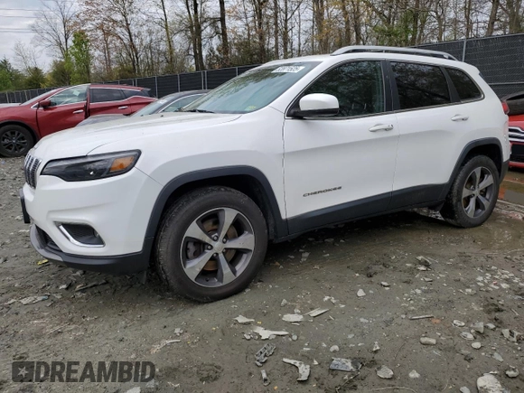 2019 Jeep Cherokee Limited with VIN 1C4PJMDX9KD158035, listed as a Copart auction lot 52871525 with 97,543 mi miles and Salvage Title. Bid and sale history available at DreamBid. Image 1.