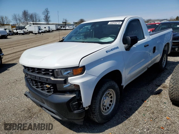 2020 Chevrolet Silverado 1500 Work Truck with VIN 3GCNWAEH7LG152902, listed as a Copart auction lot 53345215 with 139,498 mi miles and Clean Title. Bid and sale history available at carsss.com. Image 1.