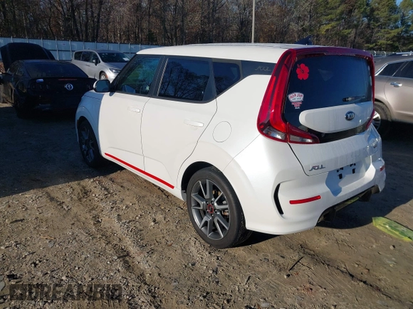 2021 Kia Soul GT-Line with VIN KNDJ63AU8M7736994, listed as a IAAI auction lot 41150104 with 19,025 mi miles and . Bid and sale history available at DreamBid. Image 3.