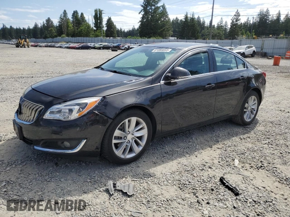 2015 Buick Regal with VIN 2G4GK5EXXF9176852, listed as a Copart auction lot 61088855 with 118,370 mi miles and Salvage title. Bid and sale history available at DreamBid. Image 1.