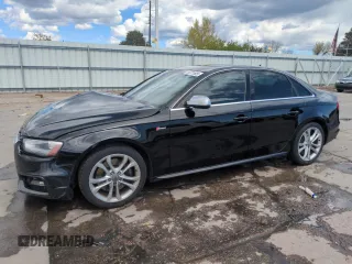 2015 Audi S4 Premium Plus z VIN WAUBGAFL8FA130152, wystawiony jako Copart lot #55321605 z przebiegiem 53 356 mil mil oraz Szkoda całkowita • Salvage title. Historia ofert i sprzedaży dostępna na DreamBid. Obrazek 1.