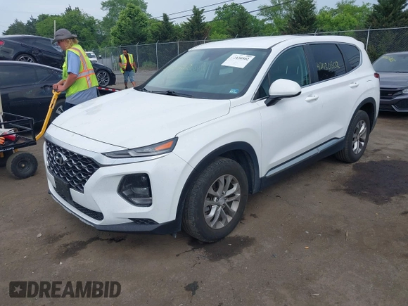 2019 Hyundai Santa Fe SE with VIN 5NMS23AD7KH111542, listed as a IAAI auction lot 42430502 with 78,755 mi miles and . Bid and sale history available at DreamBid. Image 17.