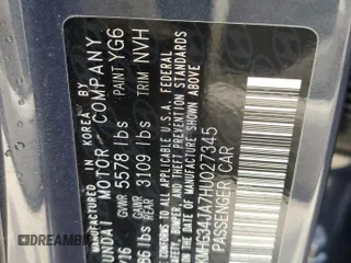 2017 Genesis G90 Premium z VIN KMHG34JA7HU027345, wystawiony jako Copart lot #56495385 z przebiegiem 46 445 mil mil oraz Szkoda całkowita • Salvage title. Historia ofert i sprzedaży dostępna na DreamBid. Obrazek 12.