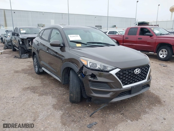 2020 Hyundai Tucson Sport with VIN KM8J33AL3LU156192, listed as a IAAI auction lot 41288165 with 53,210 mi miles. Bid and sale history available at carsss.com. Image 1.