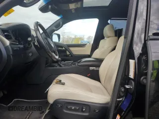 2019 Lexus LX 570 with VIN JTJHY7AX0K4292290, listed as a Copart auction lot 55386945 with 29,271 mi miles and Salvage Title. Bid and sale history available at DreamBid. Image 7.