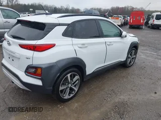 2018 Hyundai Kona Limited with VIN KM8K33A52JU174184, listed as a IAAI auction lot 41979223 with 76,306 mi miles. Bid and sale history available at carsss.com. Image 4.
