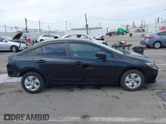 2014 Honda Civic Sedan LX with VIN 19XFB2F57EE253852, listed as a IAAI auction lot 42115504 with 83,599 mi miles. Bid and sale history available at carsss.com. Image 14.