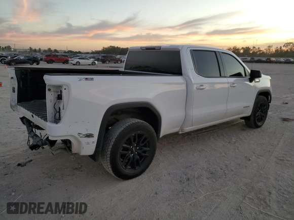 2022 GMC Sierra 1500 Elevation with VIN 3GTU9CET0NG170812, listed as a Copart auction lot 76129774 with 56,539 mi miles and Salvage Title. Bid and sale history available at DreamBid. Image 3.