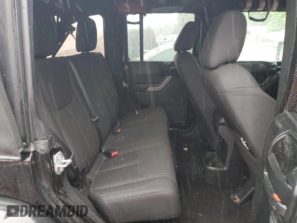 2017 Jeep Wrangler Unlimited Sport with VIN 1C4BJWDG8HL707809, listed as a Copart auction lot 57096085 with 34,959 mi miles and Salvage title. Bid and sale history available at DreamBid. Image 10.