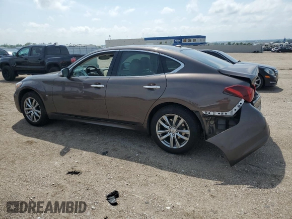 2019 Infiniti Q70 Luxe with VIN JN1BY1AR2KM585067, listed as a Copart auction lot 57527895 with 62,965 mi miles and Salvage title. Bid and sale history available at DreamBid. Image 2.