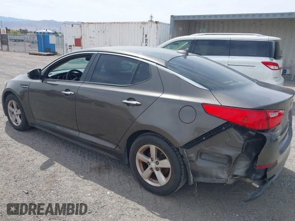 2014 Kia Optima LX with VIN 5XXGM4A7XEG334175, listed as a IAAI auction lot 42169281 with 148,774 mi miles. Bid and sale history available at carsss.com. Image 3.