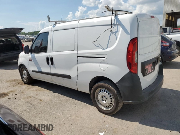 2016 Ram ProMaster City Cargo Tradesman with VIN ZFBERFAT6G6A98536, listed as a Copart auction lot 63635664 with 180,700 mi miles and Salvage Title. Bid and sale history available at DreamBid. Image 2.