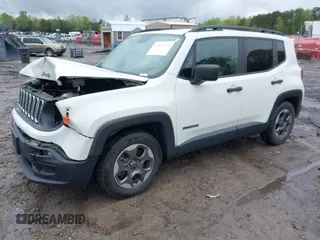 2017 Jeep Renegade Sport с VIN ZACCJAAB2HPF24644, выставлен на аукционе IAAI как лот 41972974 с пробегом 103 732 миль миль и . История ставок и продаж доступна на DreamBid. Изображение 2.