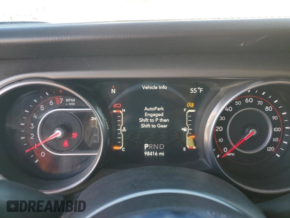 2018 Jeep Wrangler Unlimited Rubicon с VIN 1C4HJXFGXJW210780, выставлен на аукционе Copart как лот 50590655 с пробегом 98 416 миль миль и Списание • Salvage title. История ставок и продаж доступна на DreamBid. Изображение 9.
