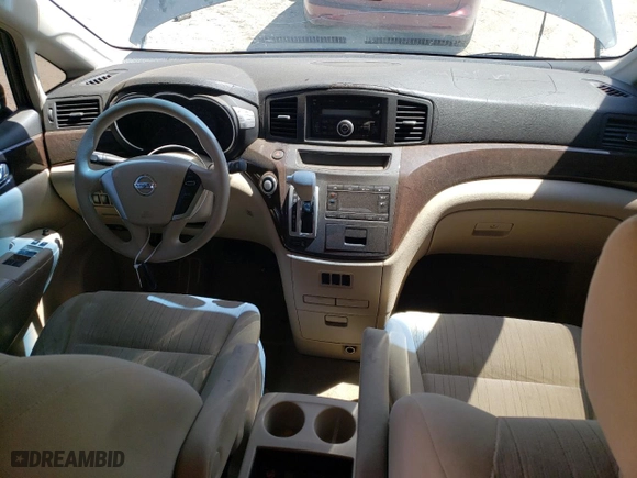 2012 Nissan Quest S with VIN JN8AE2KP8C9033053, listed as a Copart auction lot 54130704 with 155,162 mi miles and Salvage Title. Bid and sale history available at carsss.com. Image 8.