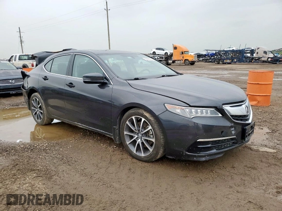 2015 Acura TLX V6 with VIN 19UUB2F32FA012244, listed as a Copart auction lot 59085705 with 110,331 mi miles and Salvage title. Bid and sale history available at DreamBid. Image 4.