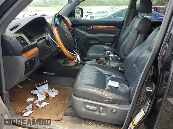2006 Lexus GX 470 z VIN JTJBT20X660101641, wystawiony jako Copart lot #57242995 z przebiegiem 219 032 mil mil oraz Szkoda całkowita • Salvage title. Historia ofert i sprzedaży dostępna na DreamBid. Obrazek 7.