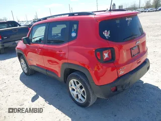 2018 Jeep Renegade Latitude with VIN ZACCJBBB7JPH12067, listed as a IAAI auction lot 42050297 with 103,916 mi miles and . Bid and sale history available at carsss.com. Image 3.