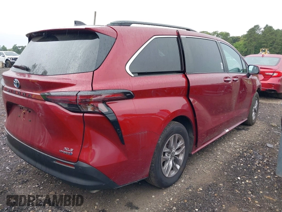 2023 Toyota Sienna XLE with VIN 5TDJSKFC8PS090968, listed as a IAAI auction lot 42736722 with 24,267 mi miles and . Bid and sale history available at DreamBid. Image 4.