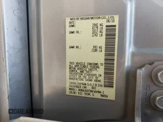 2010 Nissan Altima 2.5 SL with VIN 1N4AL2AP4AN562836, listed as a IAAI auction lot 41935302 with 1 mi miles. Bid and sale history available at carsss.com. Image 9.