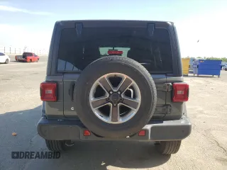 2019 Jeep Wrangler Unlimited Sahara with VIN 1C4HJXEG0KW532685, listed as a Copart auction lot 55503805 with 67,108 mi miles and Salvage title. Bid and sale history available at DreamBid. Image 6.