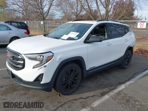 2019 GMC Terrain SLT with VIN 3GKALVEX2KL215372, listed as a IAAI auction lot 40872800 with 54,244 mi miles. Bid and sale history available at carsss.com. Image 2.