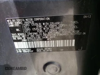 2013 Toyota RAV4 XLE with VIN JTMRFREV2DD039797, listed as a Copart auction lot 51380435 with 200,723 mi miles and Salvage Title. Bid and sale history available at carsss.com. Image 13.