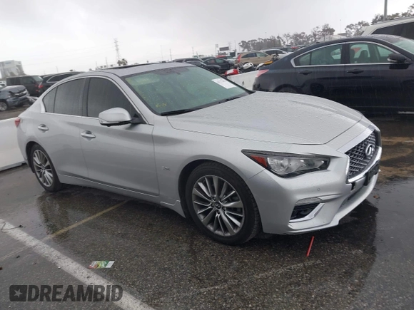 2018 Infiniti Q50 Luxe with VIN JN1EV7AP9JM362191, listed as a IAAI auction lot 41777017 with 80,394 mi miles and . Bid and sale history available at carsss.com. Image 13.