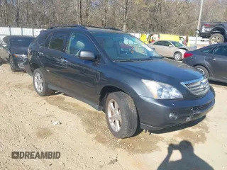 2008 Lexus RX 400h with VIN JTJHW31U282046558, listed as a IAAI auction lot 41864336 with 187,792 mi miles and . Bid and sale history available at DreamBid. Image 1.