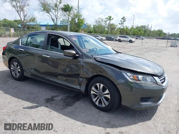 2014 Honda Accord LX z VIN 1HGCR2F39EA201009, wystawiony jako IAAI lot #41952012 z przebiegiem 104 403 mil mil oraz . Historia ofert i sprzedaży dostępna na DreamBid. Obrazek 1.