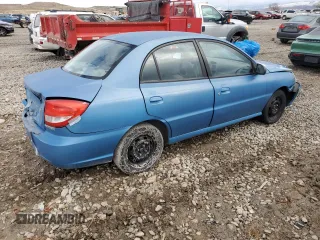 2005 Kia Rio with VIN KNADC125156375937, listed as a Copart auction lot 45710075 with 114,050 mi miles and Salvage Title. Bid and sale history available at carsss.com. Image 3.