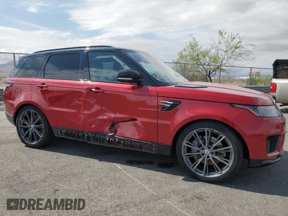 2018 Land Rover Range Rover Sport HSE with VIN SALWR2RV7JA189373, listed as a Copart auction lot 55762035 with 44,247 mi miles and Salvage title. Bid and sale history available at DreamBid. Image 4.