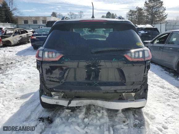 2019 Jeep Cherokee Latitude Plus with VIN 1C4PJMLB7KD291205, listed as a Copart auction lot 46214545 with 126,855 mi miles and Salvage Title. Bid and sale history available at carsss.com. Image 6.