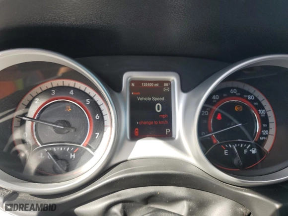 2015 Dodge Journey SXT with VIN 3C4PDCBB7FT747058, listed as a Copart auction lot 49459955 with 135,400 mi miles and Salvage Title. Bid and sale history available at carsss.com. Image 9.