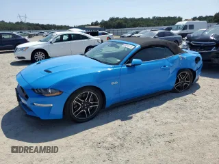 2022 Ford Mustang GT Premium with VIN 1FATP8FF8N5107462, listed as a Copart auction lot 60014115 with 58,878 mi miles and Salvage title. Bid and sale history available at DreamBid. Image 1.