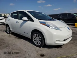 2015 Nissan LEAF S with VIN 1N4AZ0CP8FC314141, listed as a Copart auction lot 54368695 with 53,438 mi miles and Salvage Title. Bid and sale history available at DreamBid. Image 4.
