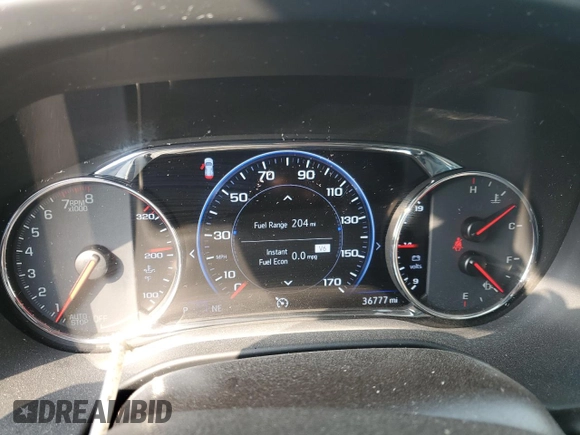 2023 GMC Acadia SLT with VIN 1GKKNMLSXPZ175185, listed as a Copart auction lot 57049015 with 36,777 mi miles and Salvage title. Bid and sale history available at DreamBid. Image 9.