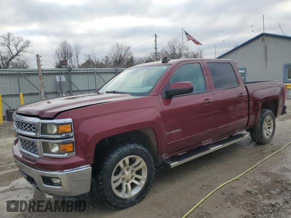 2015 Chevrolet Silverado 1500 LT with VIN 3GCUKREC9FG304810, listed as a Copart auction lot 85220914 with 130,894 mi miles and Salvage Title. Bid and sale history available at DreamBid. Image 1.