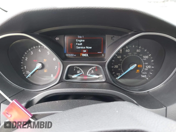 2016 Ford Focus SE with VIN 1FADP3F21GL403121, listed as a IAAI auction lot 42130743 with 103,592 mi miles and . Bid and sale history available at DreamBid. Image 7.