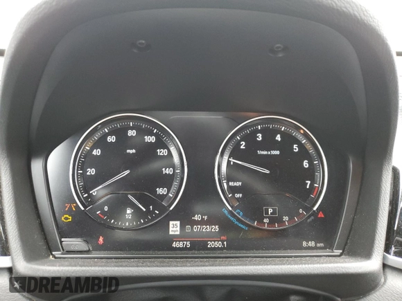 2021 BMW X1 xDrive28i with VIN WBXJG9C09M5U35093, listed as a Copart auction lot 65509155 with 46,875 mi miles and Salvage title. Bid and sale history available at DreamBid. Image 9.