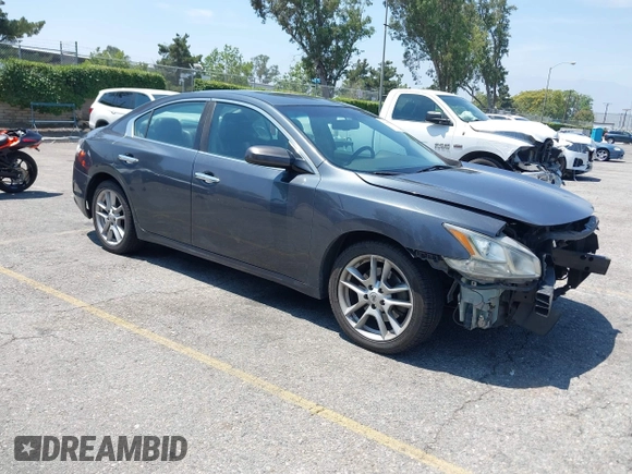 2013 Nissan Maxima S with VIN 1N4AA5AP5DC843874, listed as a IAAI auction lot 42495096 with 250,093 mi miles and . Bid and sale history available at DreamBid. Image 1.