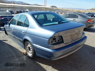 2002 BMW 5 Series 530iA with VIN WBADT63472CH92630, listed as a IAAI auction lot 41348220 with Not Provided miles. Bid and sale history available at carsss.com. Image 3.