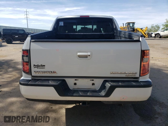2013 Honda Ridgeline Sport with VIN 5FPYK1F71DB005942, listed as a Copart auction lot 53693385 with 182,385 mi miles and Salvage title. Bid and sale history available at DreamBid. Image 6.