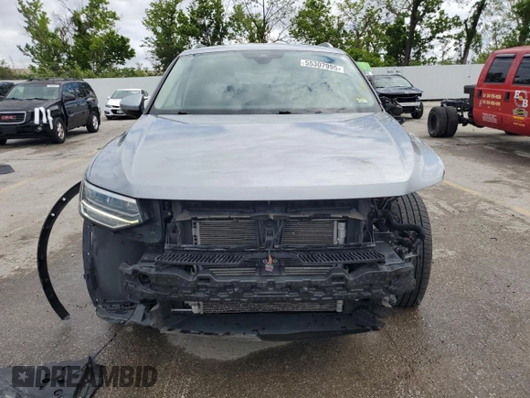 2022 Volkswagen Tiguan SE with VIN 3VV3B7AX0NM048051, listed as a Copart auction lot 55307995 with 36,849 mi miles and Salvage title. Bid and sale history available at DreamBid. Image 5.