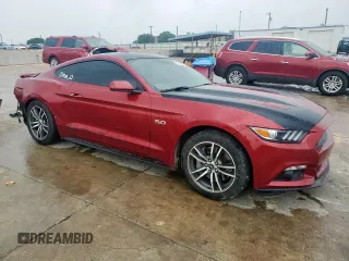 2017 Ford Mustang GT with VIN 1FA6P8CF9H5263452, listed as a Copart auction lot 55241845 with 31,650 mi miles and Salvage title. Bid and sale history available at DreamBid. Image 4.