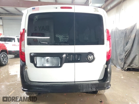2018 Ram ProMaster City Cargo Van Tradesman with VIN ZFBERFAB2J6K39842, listed as a Copart auction lot 48496975 with 235,277 mi miles and Clean Title. Bid and sale history available at carsss.com. Image 6.