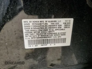 2014 Acura MDX Advance with VIN 5FRYD4H83EB024907, listed as a Copart auction lot 50043875 with 87,528 mi miles and Salvage Title. Bid and sale history available at DreamBid. Image 14.