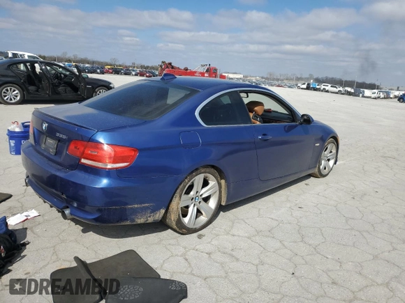 2007 BMW 3 Series 335i with VIN WBAWB73597P033078, listed as a Copart auction lot 48106005 with Not Provided miles and Clean Title. Bid and sale history available at carsss.com. Image 3.