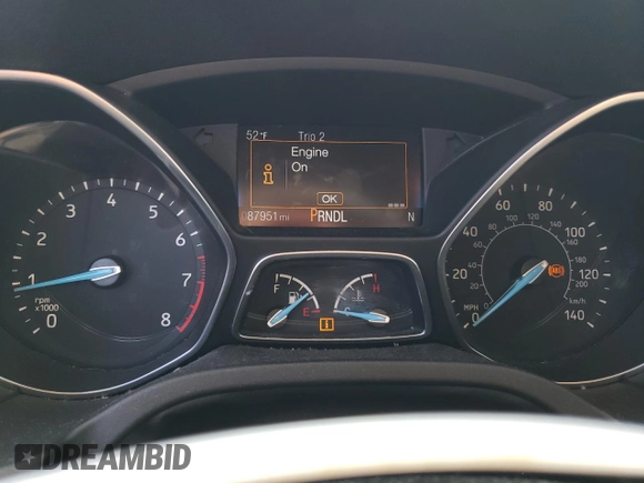 2018 Ford Focus SE with VIN 1FADP3F27JL315102, listed as a Copart auction lot 46786605 with 87,951 mi miles and Salvage Title. Bid and sale history available at carsss.com. Image 9.